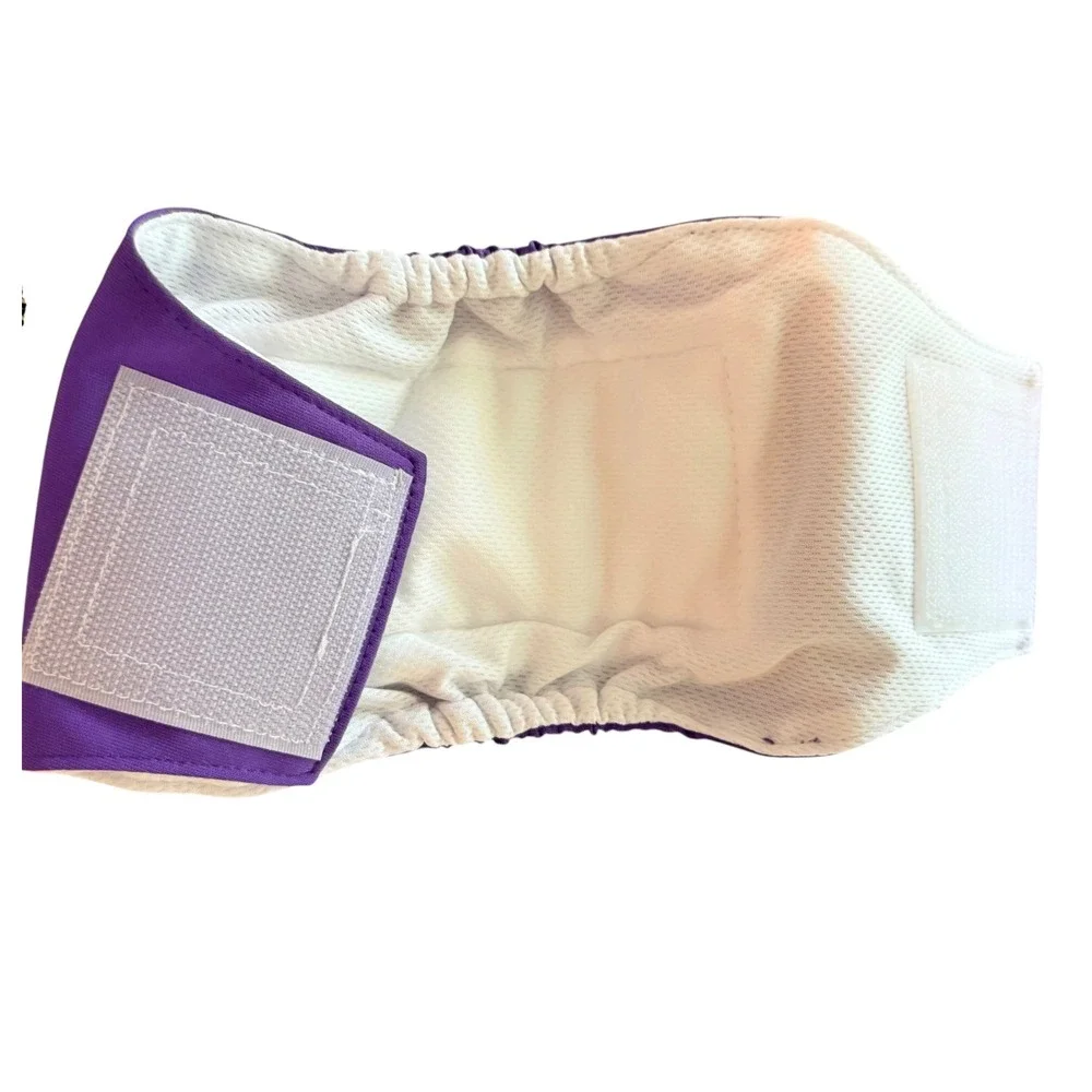 MICOOYO Belly Band Male Dog XS Blue Purple New Washable Reusable Diaper 2pk